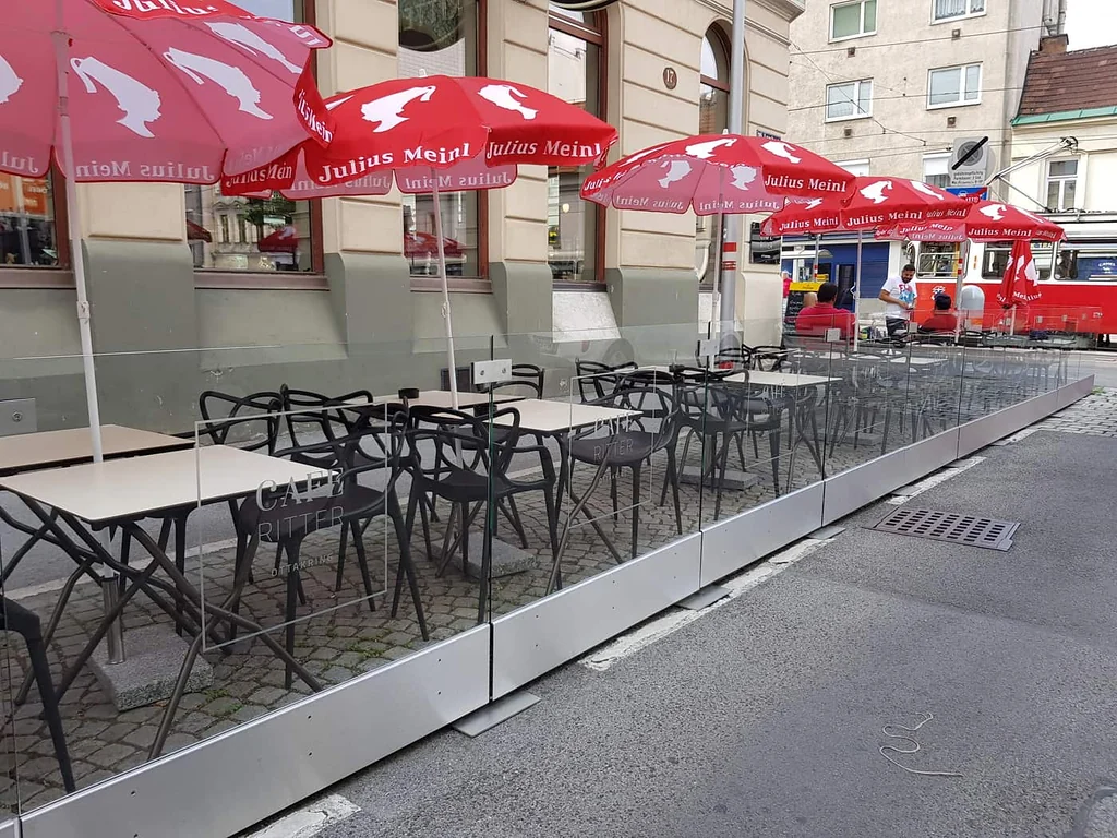 Gastgartenumrandung Cafe Ritter