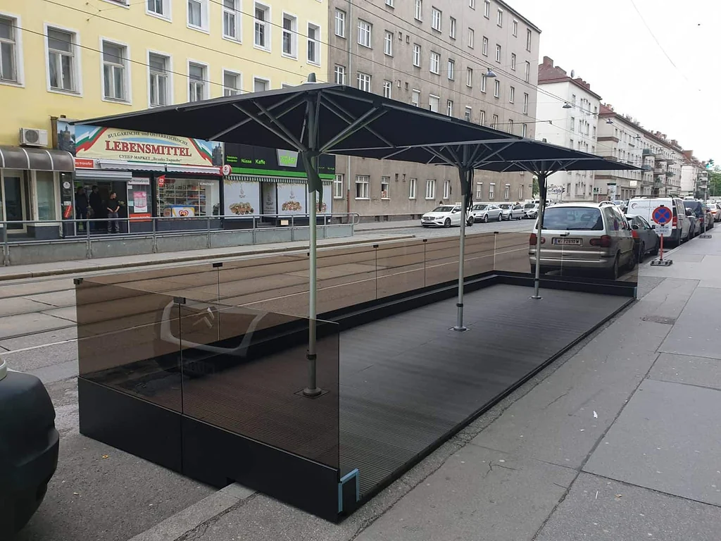 Podest für Gastgarten